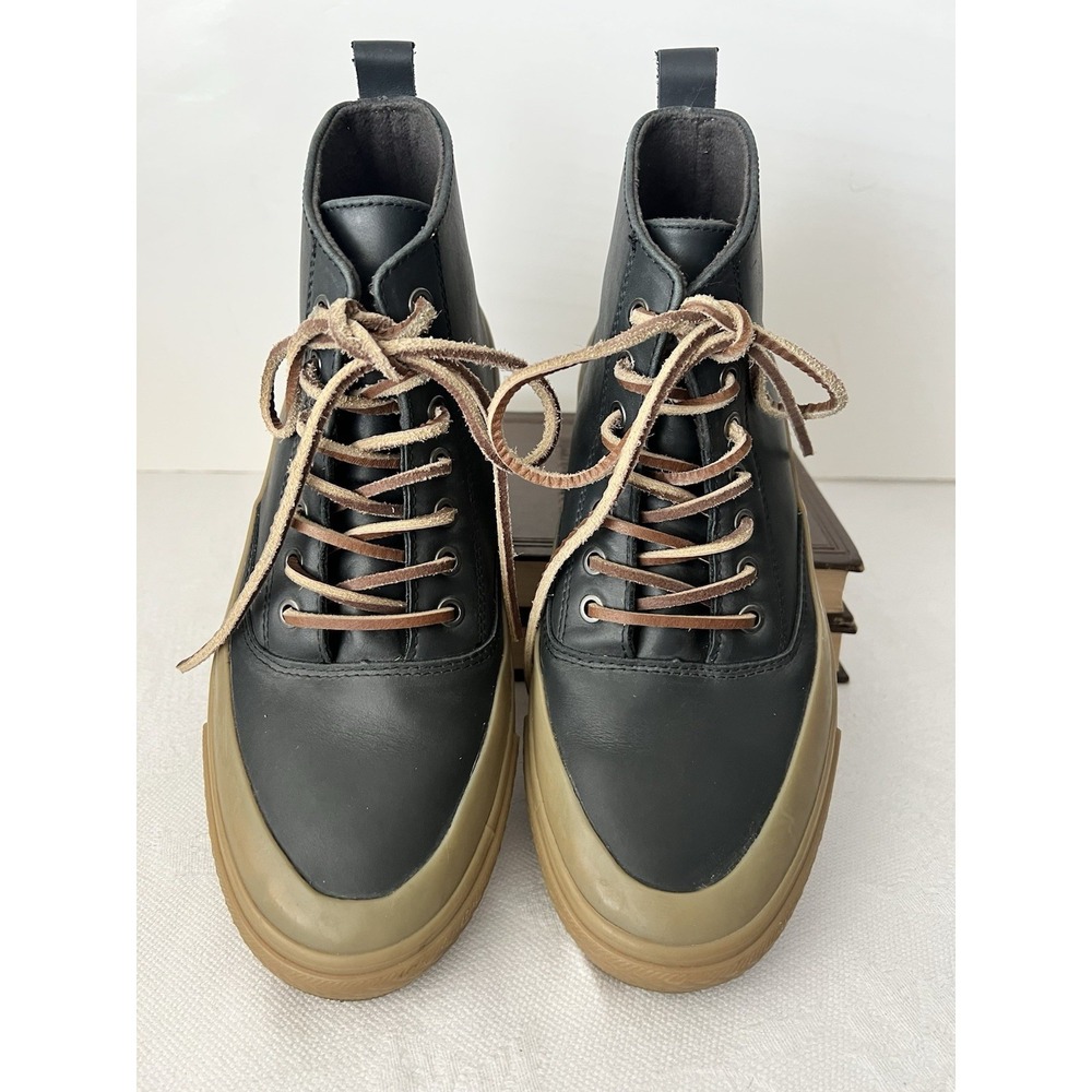 SeaVees Mammoth Boot Sneaker Mens 9 Black Rugged Oil Leather Nice! Durable - Picture 2 of 12